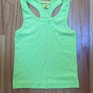 Spirit girl green tank size small